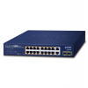 Planet PoE switch 18x1Gb + 2xSFP 1Gb, 16x PoE 802.3at 30/185W, VLAN, extend mód 10Mb-250m (GSD-2022P) Planet PoE switch 18x1Gb + 2xSFP 1Gb, 16x PoE 802.3at 30/185W, VLAN, extend mód 10Mb-250m (GSD-2022P)