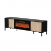 CMM Cama RTV skrinka MERCI 180 x 40 x 53,5 cm čierna/dub remeselník + krb CMM Cama RTV skrinka MERCI 180 x 40 x 53,5 cm čierna/dub remeselník + krb