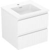 Mexen Rivel kúpeľňová skrinka 50 cm s umývadlom Otis, 2 zásuvky, ryhovaná, biela matná - 91A20-05047-2-BFF01-W18M01 Mexen Rivel kúpeľňová skrinka 50 cm s umývadlom Otis, 2 zásuvky, ryhovaná, biela matná - 91A20-05047-2-BFF01-W18M01