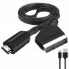 Kábel adaptér konvertor SCART na HDMI pre TV – Euro SCART zdroj Kábel adaptér konvertor SCART na HDMI pre TV – Euro SCART zdroj