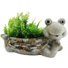 Dekorácia MagicHome Gecco, Žaba s kvetináčom, keramika, 35x16x17 cm Dekorácia MagicHome Gecco, Žaba s kvetináčom, keramika, 35x16x17 cm