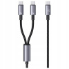Kábel Usams USB typ C - USB typ C 1 m čierny Kábel Usams USB typ C - USB typ C 1 m čierny