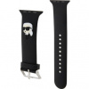 Karl Lagerfeld Karl Head NFT Řemínek pro Apple Watch 42/44/45/49 Black KLAWLSLKNK Karl Lagerfeld Karl Head NFT Řemínek pro Apple Watch 42/44/45/49 Black KLAWLSLKNK