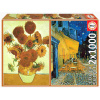 Educa - Puzzle 2x1000 Vincent van Gogh: Slnečnice a Terasa kaviarne v noci - 1000 dielov Educa - Puzzle 2x1000 Vincent van Gogh: Slnečnice a Terasa kaviarne v noci - 1000 dielov
