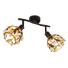 Globo Lighting Mika stropné svietidlo 2x25 W čierna 15759-2 Globo Lighting Mika stropné svietidlo 2x25 W čierna 15759-2