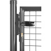 Brána Strend Pro METALTEC ECO 2, 1000/1000/50x50 mm, okrúhly rám, antracit, jednokrídlová, záhradná, ZN+PVC, RAL7016 Brána Strend Pro METALTEC ECO 2, 1000/1000/50x50 mm, okrúhly rám, antracit, jednokrídlová, záhradná, ZN+PVC, RAL7016