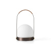 Audo Copenhagen Prenosná lampa Carrie Leather Handle, bronzed brass 71052 Audo Copenhagen Prenosná lampa Carrie Leather Handle, bronzed brass 71052