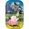 Pokémon TCG: Mega Evolúcia – Vzostup – Mini Plechovka – Clefairy/Chikorita Pokémon TCG: Mega Evolúcia – Vzostup – Mini Plechovka – Clefairy/Chikorita