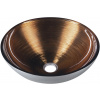Sapho MURANO WENGE sklenené umývadlo 40x14cm, meď/strieborná AL5318-66 Sapho MURANO WENGE sklenené umývadlo 40x14cm, meď/strieborná AL5318-66