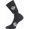 VoXX VLNENKA / D8mské slabé vlnené merino ponožky s ovečkami - čierna 35-38 VoXX VLNENKA / D8mské slabé vlnené merino ponožky s ovečkami - čierna 35-38
