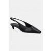 Kožené lodičky Tommy Hilfiger TH BUCKLE SLINGBACK LOW PUMP FW0FW09009 čierna EUR 39 Kožené lodičky Tommy Hilfiger TH BUCKLE SLINGBACK LOW PUMP FW0FW09009 čierna EUR 39