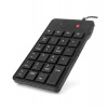 C-TECH klávesnice KBN-01, numerická, 23 kláves, USB slim black (KBN-01)