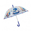 Perletti 75506 ježek Sonic deštník dětský průhledný modrý