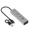 i-tec Universal Charging Metal HUB 2x USB-C + 2x USB-A Port, PD 85W CAHUBMETAL2A2CPD I-Tec i-tec Universal Charging Metal HUB 2x USB-C + 2x USB-A Port, PD 85W CAHUBMETAL2A2CPD I-Tec