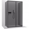 CERANO - Trostenný sprchovací kút Varone LINE UL/P - 6 mm - čierna matná, grafitové sklo - 160x100x195 cm - posuvný CERANO - Trostenný sprchovací kút Varone LINE UL/P - 6 mm - čierna matná, grafitové sklo - 160x100x195 cm - posuvný