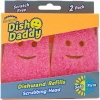 Scrub Daddy Dish Daddy Náhradné hubky - 2 náhradné hubky do kefy, Ružové Scrub Daddy Dish Daddy Náhradné hubky - 2 náhradné hubky do kefy, Ružové