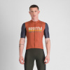 SPORTFUL Cyklistický dres s krátkym rukávom - SUPERGIARA 2 - oranžová/modrá XL SPORTFUL Cyklistický dres s krátkym rukávom - SUPERGIARA 2 - oranžová/modrá XL