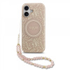 Zadný kryt Guess IML Flowers Allover Strap MagSafe pre iPhone 17 ružový Zadný kryt Guess IML Flowers Allover Strap MagSafe pre iPhone 17 ružový
