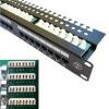DATACOM Patch panel 24x RJ-45,Cat5e UTP, 19'' s vyvázáním, horní zářez DATACOM Patch panel 24x RJ-45,Cat5e UTP, 19'' s vyvázáním, horní zářez