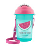 Canpol babies Športový pohárik, flip-top, so silikónovou slamkou, 400 ml, SO COOL, ružový Canpol babies Športový pohárik, flip-top, so silikónovou slamkou, 400 ml, SO COOL, ružový