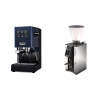 Gaggia Classic E24, blue + Stone Espresso Pebble, chrome Gaggia Classic E24, blue + Stone Espresso Pebble, chrome