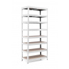 Policový regál Trestles RH 2200x800x300, nosnosť 2000 kg, 8 políc Farba: pozink, Typ police: drevená MDF 5,4 mm Policový regál Trestles RH 2200x800x300, nosnosť 2000 kg, 8 políc Farba: pozink, Typ police: drevená MDF 5,4 mm