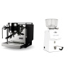 Rocket Espresso Bicocca, black + Ascaso H64, white Rocket Espresso Bicocca, black + Ascaso H64, white