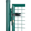 Brána Strend Pro METALTEC ECO 2, 1000/1800/50x50 mm, okrúhly rám, zelená, jednokrídlová, záhradná, ZN+PVC, RAL6005 Brána Strend Pro METALTEC ECO 2, 1000/1800/50x50 mm, okrúhly rám, zelená, jednokrídlová, záhradná, ZN+PVC, RAL6005