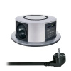 Solight 3z + USB A+C 20W PD, Wireless 10W, výsuvný blok zásuviek, 2m, strieborná Solight 3z + USB A+C 20W PD, Wireless 10W, výsuvný blok zásuviek, 2m, strieborná