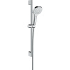 HANSGROHE Croma Select E sprchová súprava, ručná sprcha 3jet Vario EcoSmart 110 x 110 mm, 65 cm sprchová tyč, jazdec a sprchová hadica 160 cm, biela/chróm, 26583400