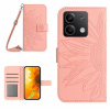 Peňaženkové kožené puzdro Sun Flower na Xiaomi Redmi Note 13 4G - Ružová Peňaženkové kožené puzdro Sun Flower na Xiaomi Redmi Note 13 4G - Ružová