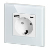 Orno Jednoduchá zásuvka 2P+Z, Schuko, USB-A + USB-C, výstup 5VDC max. 3A, biela Orno Jednoduchá zásuvka 2P+Z, Schuko, USB-A + USB-C, výstup 5VDC max. 3A, biela