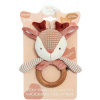 ELFIKI Eko Friendly Měkoušci Chrastítko s dřevěným kousátkem srneček Ruby ELFIKI Eko Friendly Měkoušci Chrastítko s dřevěným kousátkem srneček Ruby