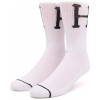 ponožky HUF CLASSIC H CREW SOCKS White universal ponožky HUF CLASSIC H CREW SOCKS White universal
