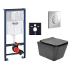Siko Závěsný WC set do lehkých stěn / předstěnová montáž SAT Infinitio GRSIN12BSA Siko Závěsný WC set do lehkých stěn / předstěnová montáž SAT Infinitio GRSIN12BSA