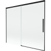 Mexen Rox, 2-krídlová posuvná vaňová zástena 180 x 150 cm, 8mm číre sklo, čierny matný profil, 8C9-180-001-70-00 Mexen Rox, 2-krídlová posuvná vaňová zástena 180 x 150 cm, 8mm číre sklo, čierny matný profil, 8C9-180-001-70-00