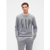 GAP Sweatshirt with logo - Men's biela | šedá M GAP 1200146413637 GAP Sweatshirt with logo - Men's biela | šedá M GAP 1200146413637