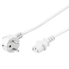 PremiumCord Kabel síťový 230V k počítači 2m bílý PremiumCord Kabel síťový 230V k počítači 2m bílý
