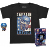 Funko Pocket POP! & Tee Marvel Captain America dětské Funko Pocket POP! & Tee Marvel Captain America dětské