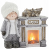 Vianočná dekorácia Krb s LED Babka 35x31x10 cm Vianočná dekorácia Krb s LED Babka 35x31x10 cm