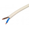 Sieťový kábel 2 x 1,5 mm² H05VV-F, PVC izolácia, biely, metráž Sieťový kábel 2 x 1,5 mm² H05VV-F, PVC izolácia, biely, metráž
