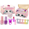 Súprava krásy Plyšová kozmetická taštička Mačička Laky Rúže Súprava krásy Plyšová kozmetická taštička Mačička Laky Rúže