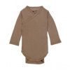 LODGER Hydrofilné zavinovacie body s dlhým rukávom Romper Ciumbelle Beige LODGER Hydrofilné zavinovacie body s dlhým rukávom Romper Ciumbelle Beige