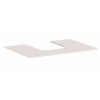 Hansgrohe Xevolos E Doska pod umývadlo, 78x55 cm, výrez uprostred, matná béžová 54208780-HG Hansgrohe Xevolos E Doska pod umývadlo, 78x55 cm, výrez uprostred, matná béžová 54208780-HG