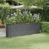 VidaXL Kvetináč plast sivý 224x40x68 cm VidaXL Kvetináč plast sivý 224x40x68 cm