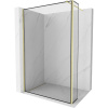 Mexen Kioto sprchová stena Walk-in 150 x 30 cm, čierny rám, zlatý brúsený - 800-150-212-55-70-030 Mexen Kioto sprchová stena Walk-in 150 x 30 cm, čierny rám, zlatý brúsený - 800-150-212-55-70-030