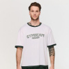 GymBeam Tričko Oversized Varsity White - M GymBeam Tričko Oversized Varsity White - M