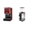 Gaggia Classic E24 BC, red + Stone Espresso Pebble, chrome Gaggia Classic E24 BC, red + Stone Espresso Pebble, chrome