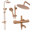 REA LUNGO sprchový set s termostatom, Brush Copper (REA-P8807) REA LUNGO sprchový set s termostatom, Brush Copper (REA-P8807)