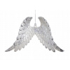Strieborné anjelské krídla závesná ozdoba na Vianoce 15cm Strieborné anjelské krídla závesná ozdoba na Vianoce 15cm